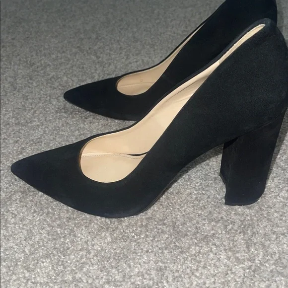Nine West black suede block heels - Picture 7 of 7